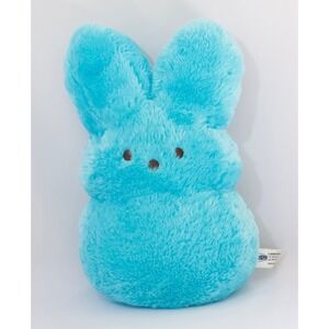 Peeps Fluffy Fuzzy Blue Bunny Rabbit 17" Plush Stuffed Easter Toy‎